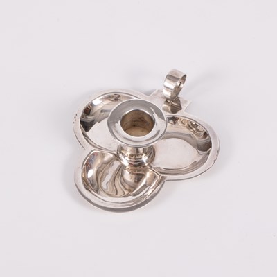 Lot 113 - A Victorian silver chamber candlestick