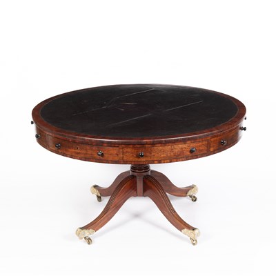 Lot 788 - A Regency mahogany drum table