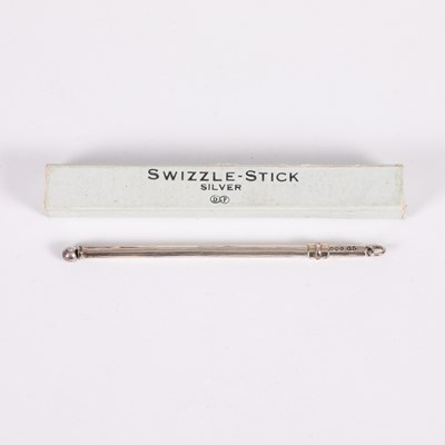 Lot 36 - A silver swizzle stick
