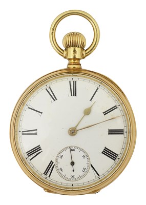 Lot 685 - A Victorian 18ct gold cased open-faced pocket watch