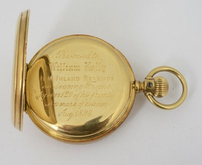 Lot 685 - A Victorian 18ct gold cased open-faced pocket watch