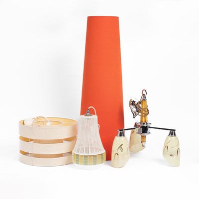 Lot 135 - A 1950s glass shade