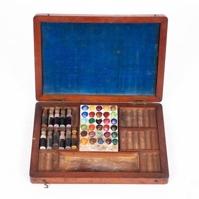 Lot 897 - A Hancock & Son, Worcester cased set of enamel artist's colours