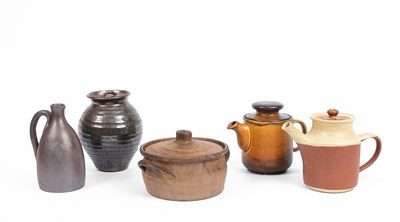 Lot 388 - Two studio pottery teapots