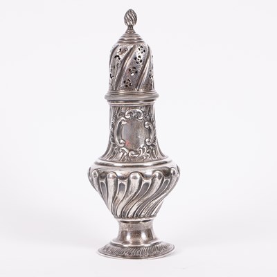 Lot 39 - A Victorian silver sugar caster