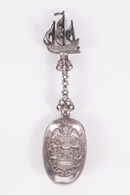 Lot 31 - A Dutch silver novelty spoon
