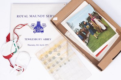 Lot 710 - A collection of Maundy Money and ephemera