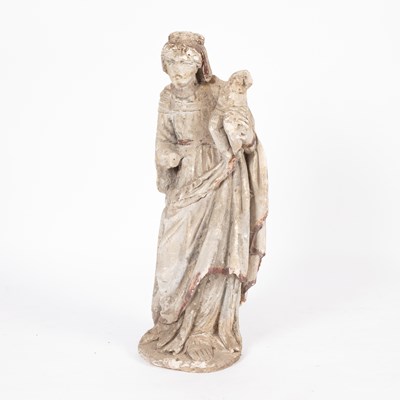 Lot 938 - A carved stone figure