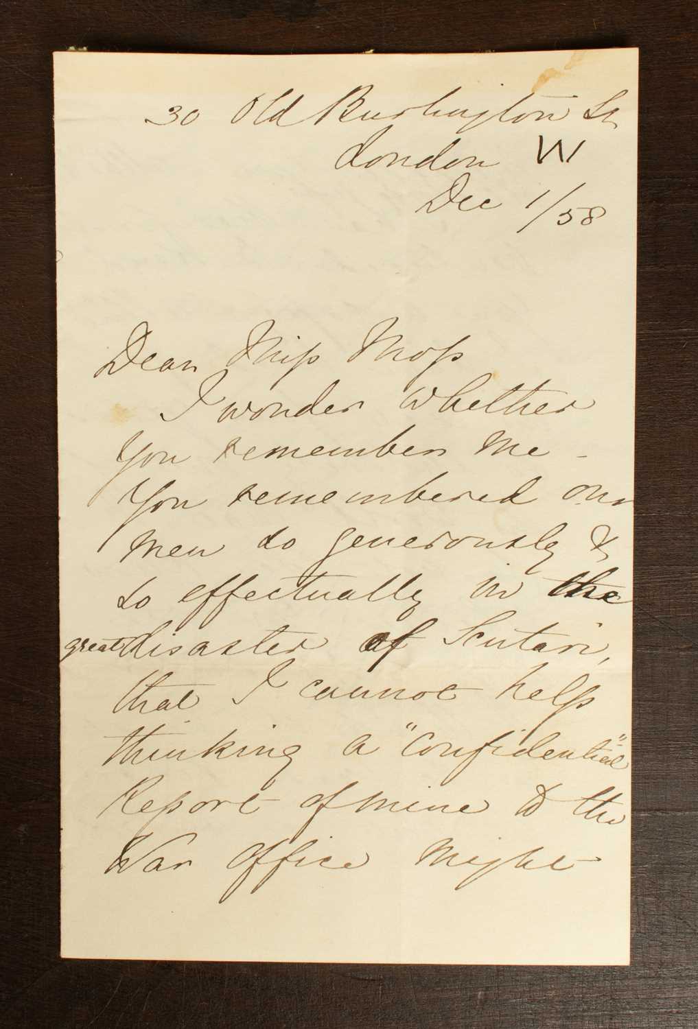 Lot 495 - Florence Nightingale (1820-1910)