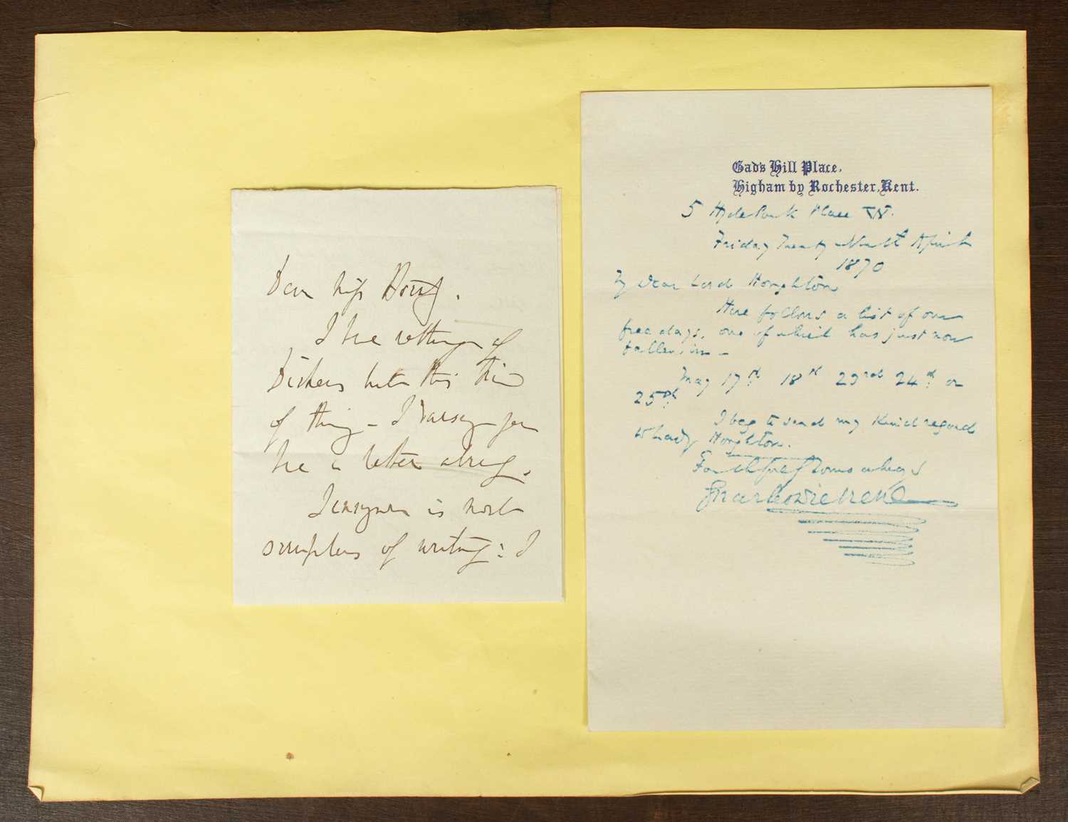 Lot 496 - Dickens (Charles) (1812-1870)