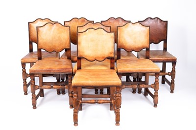 Lot 771 - A set of eight 17th Century style dining chairs