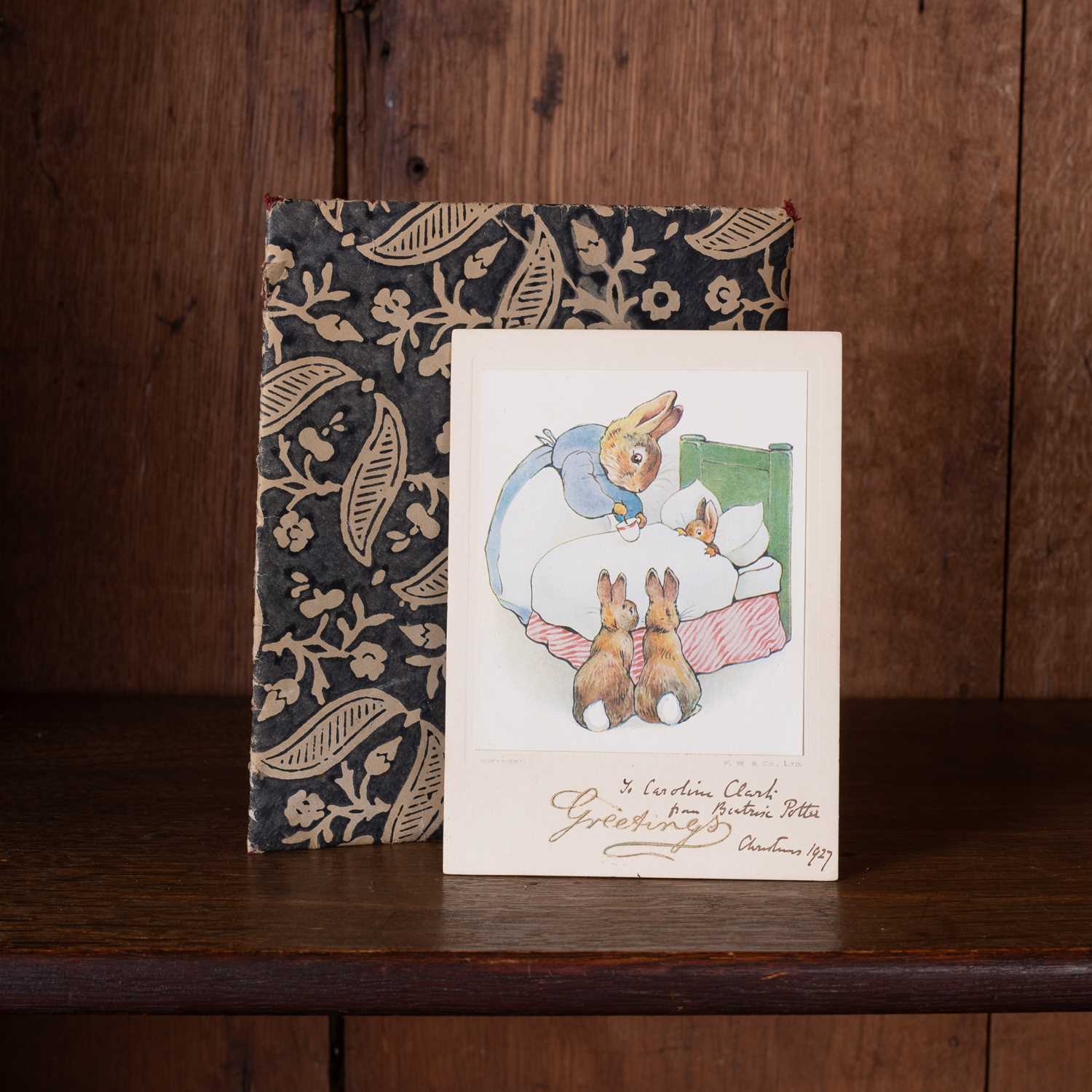 Lot 245 - Beatrix Potter signed ICAA greeting card