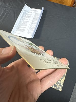 Lot 245 - Beatrix Potter signed ICAA greeting card