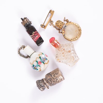 Lot 83 - Five miniature scent bottles