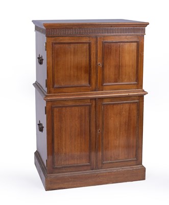 Lot 740 - A large early 20th Century mahogany silver canteen