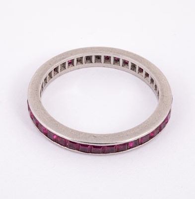 Lot 47 - A ruby eternity ring