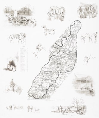 Lot 258 - A map of the Berkeley Hunt Country